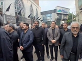 حضور فرماندار اردبیل در مراسمات عزاداری ماه محرم در بازار اردبیل