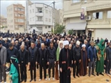 حضور فرماندار اردبیل در نماز ظهر عاشورا و بازدید از محله امام رضا(ع)