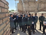 بازدید استاندار وفرمانداراردبیل از روند مرمت مسجد جمعه اردبیل
