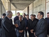 بازدید استاندار وفرماندار اردبیل ار عملیات اجرایی تالار شهر اردبیل